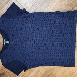 Ralph Lauren Women's Navy T-Shirt